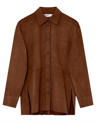Andreas Light Suede Skjorte - Caramel Cafe